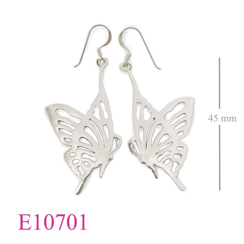 Butterfly Earrings, stencil butterfly.