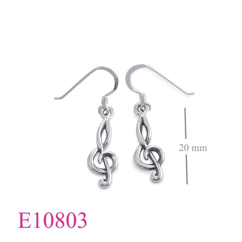 Music Earrings, Music Note Earrings, G clef .