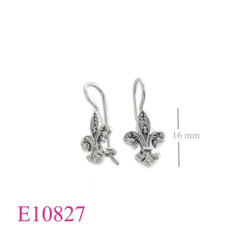 Fleur De Lis Earrings, Fleur de lis with french hook.