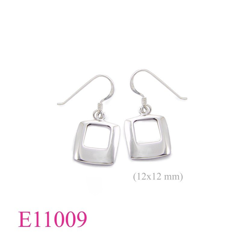 Earrings, square.