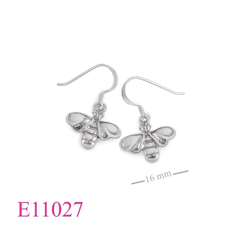 Earrings, bee.