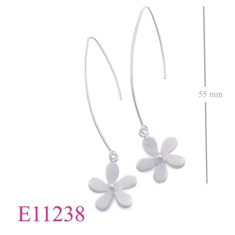 Earrings, flower.