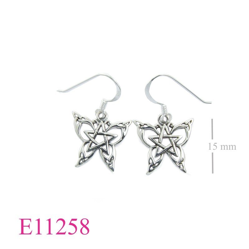 Butterfly Earrings, Star Earrings, cut out.