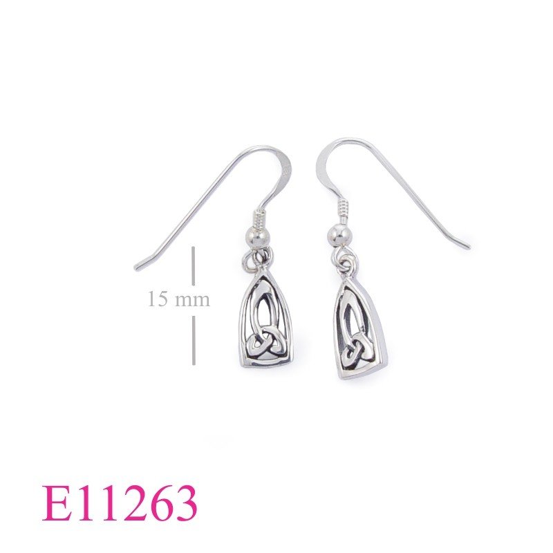 Earrings, cut out Trinity.