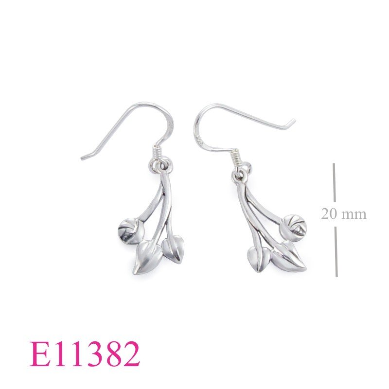 Earrings, Mackintosh  and leaves.