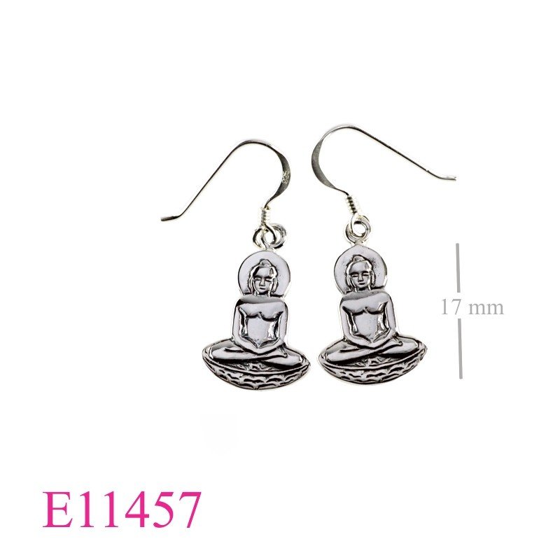 Earrings, Buddha.