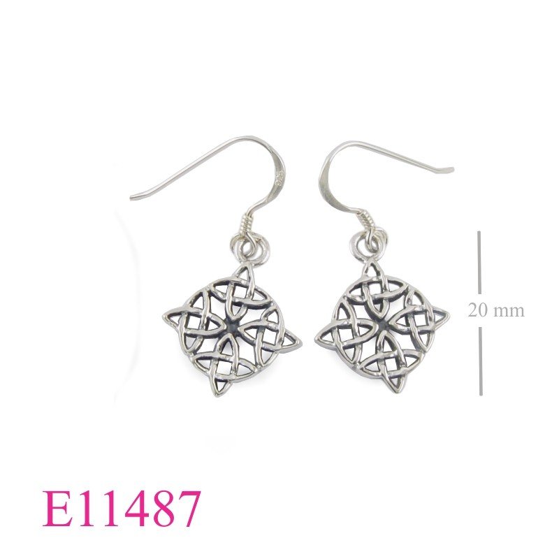 Earrings, cut out Celtic.