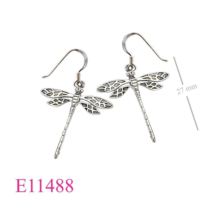 Earrings, butterfly.