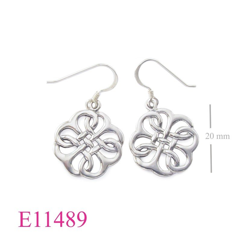 Earrings, round Celtic.