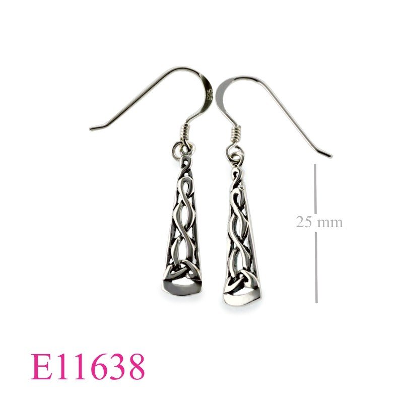 Celtic Earrings, Celtic drop.