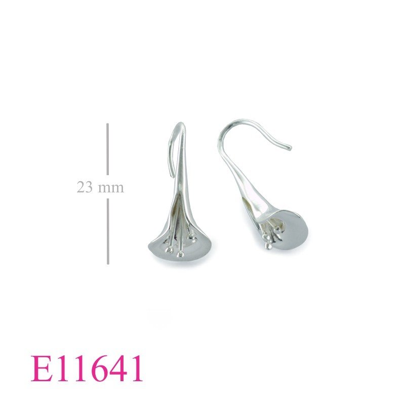 Lily Earrings, calla lily.