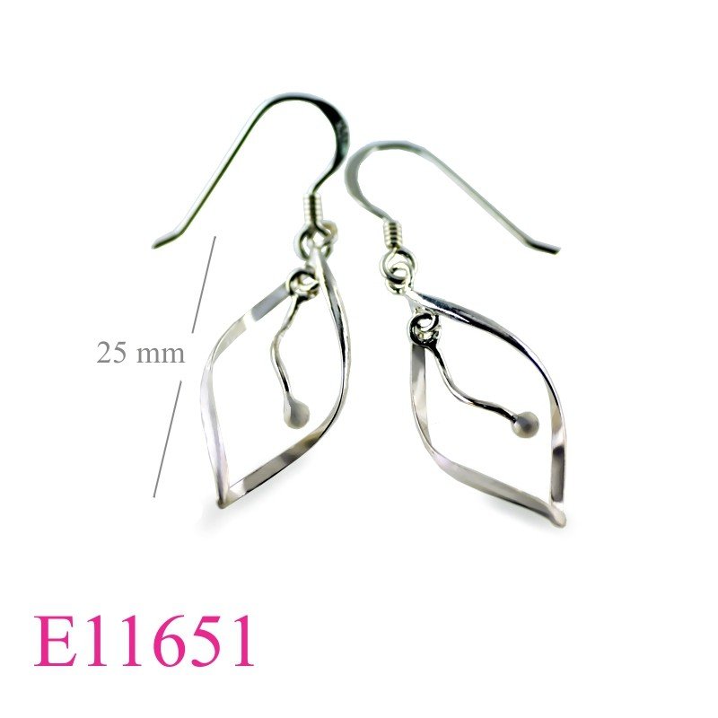 Earrings, curve wires (Small version).