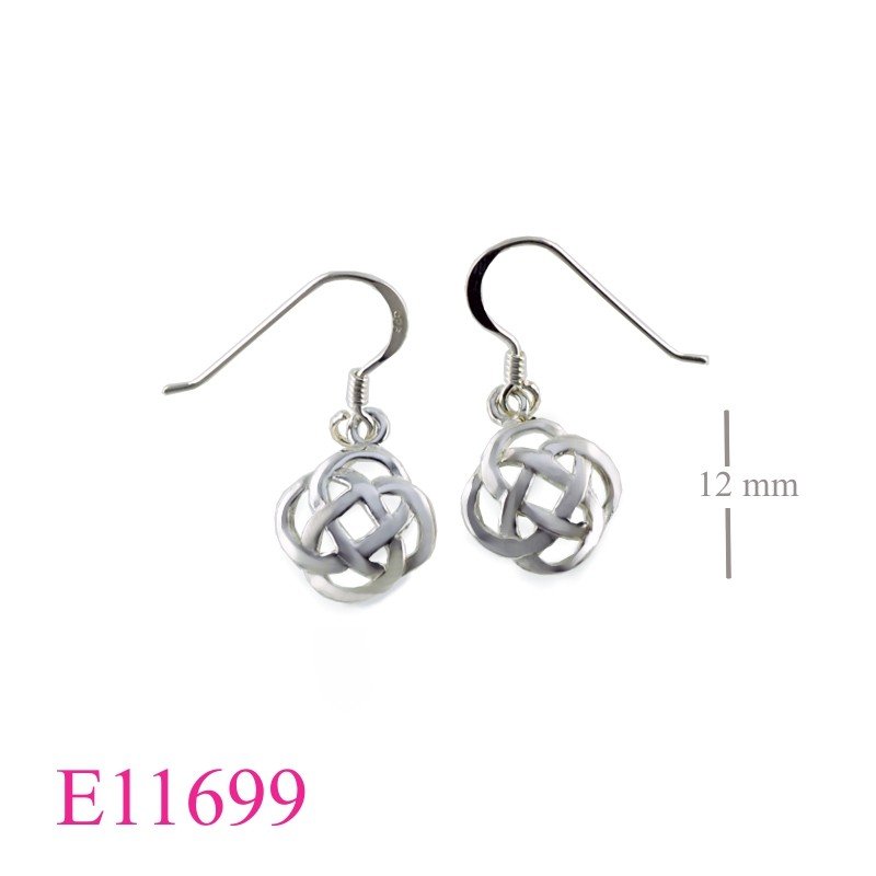 Earrings, 12mm Celtic.
