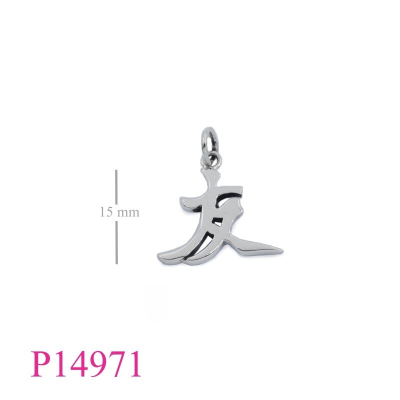 <p>Pendant, "Frienship" Chinese letter.</p>