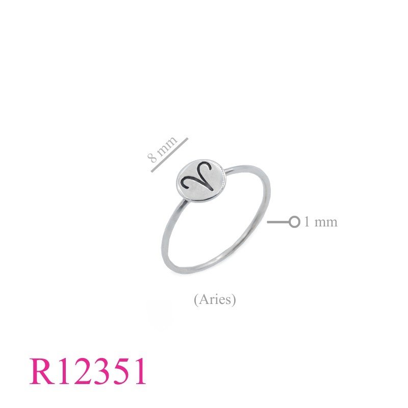 <p>Ring, round Aries Zodiac.</p>