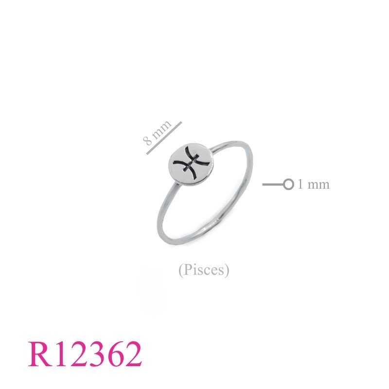 <p>Ring, round Pisces Zodiac.</p>