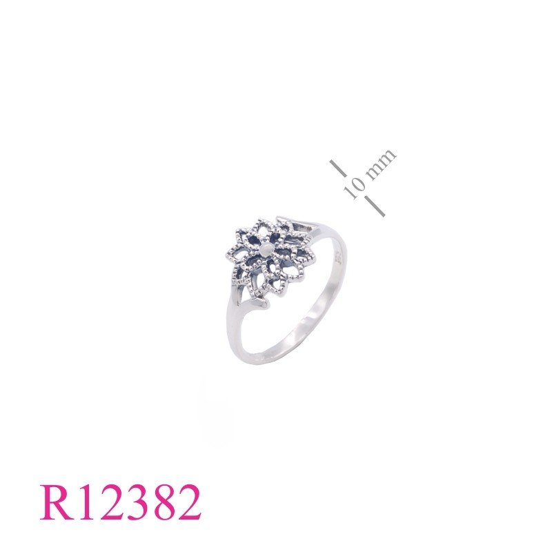<p>Ring, cut out flower.</p>