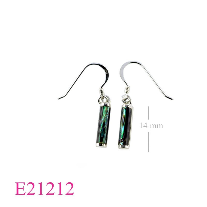 Earrings, half column.