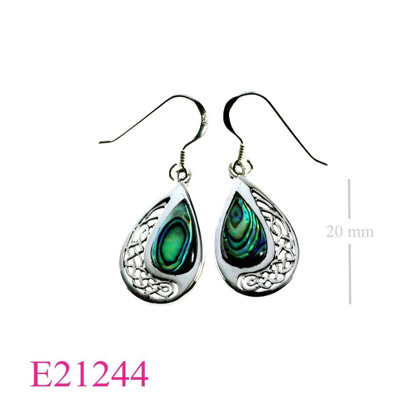 Earrings, drop Celtic.