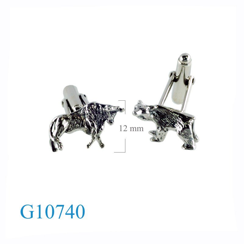 Gift Jewelry, bull and bear cufflinks.