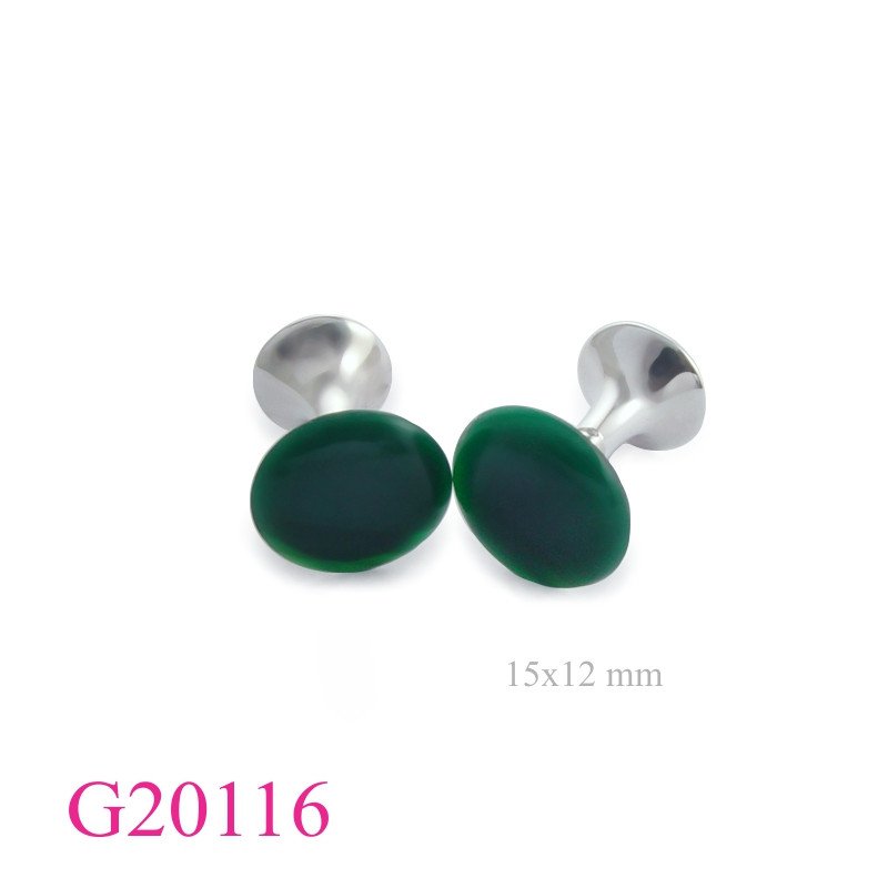 Gift Jewelry, round stone design cufflinks.