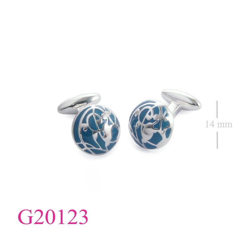 Gift Jewelry, enamel dome design cufflinks.