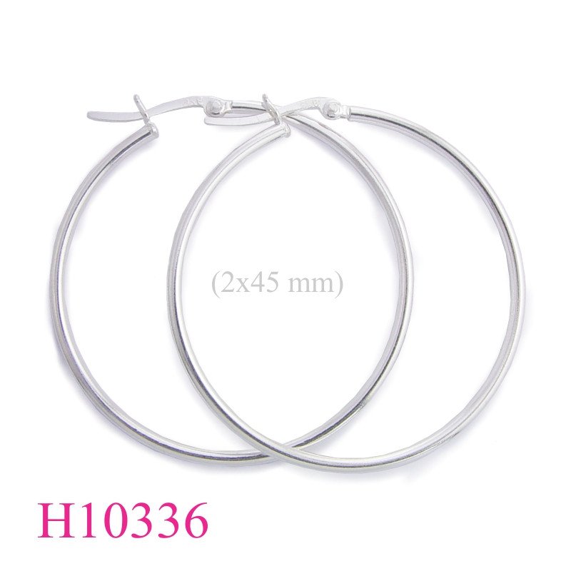 Earrings, 2x45mm hoop.