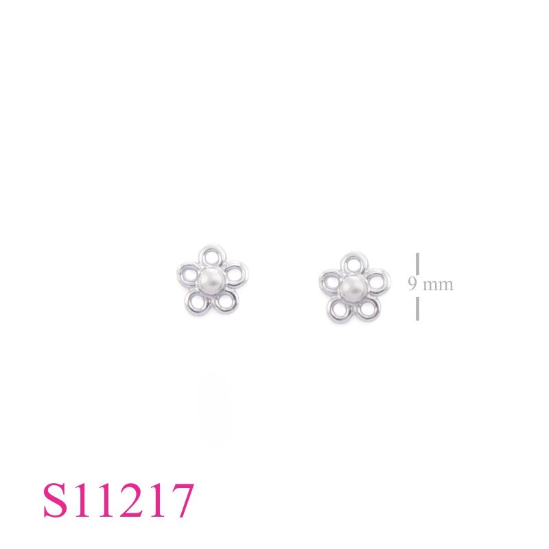 Earrings,open flower.