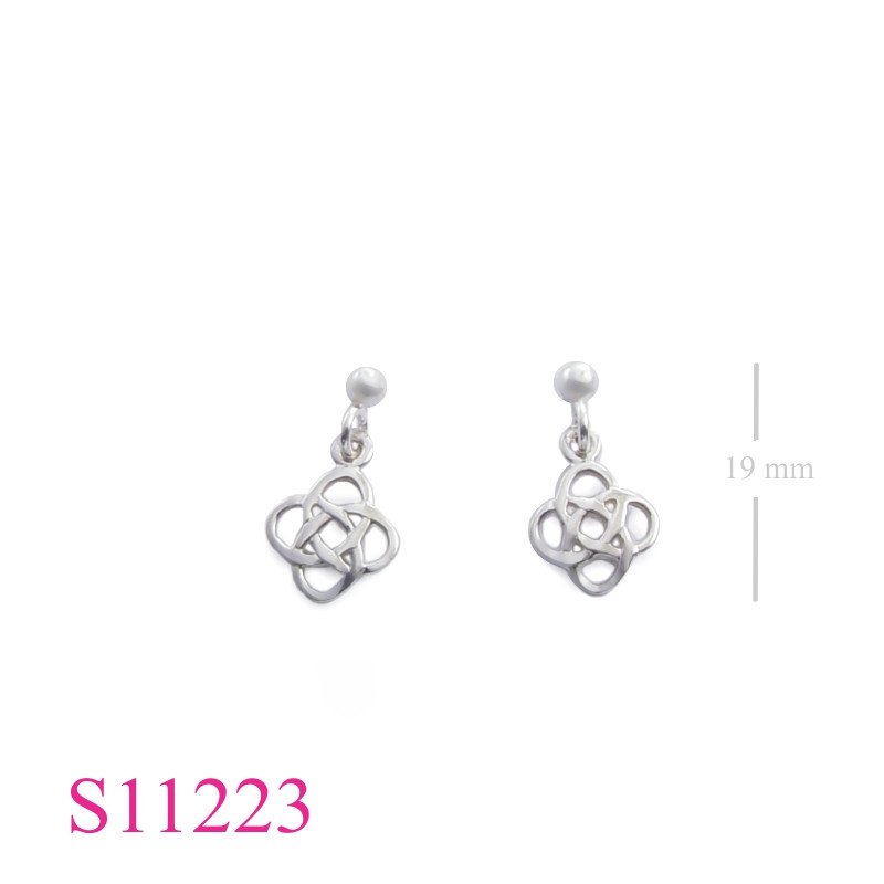 Earrings, Celtic and ball stud.