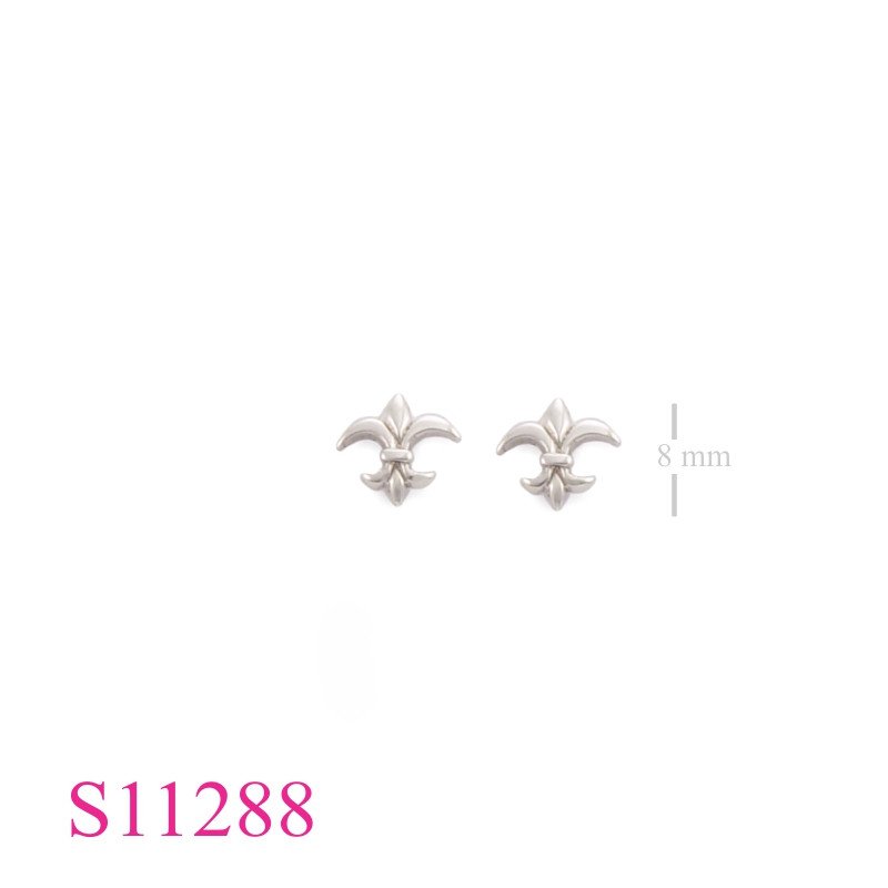 Earrings, small Fleur de lis.