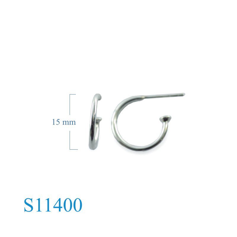 Earrings, 1.5x15mm tube.