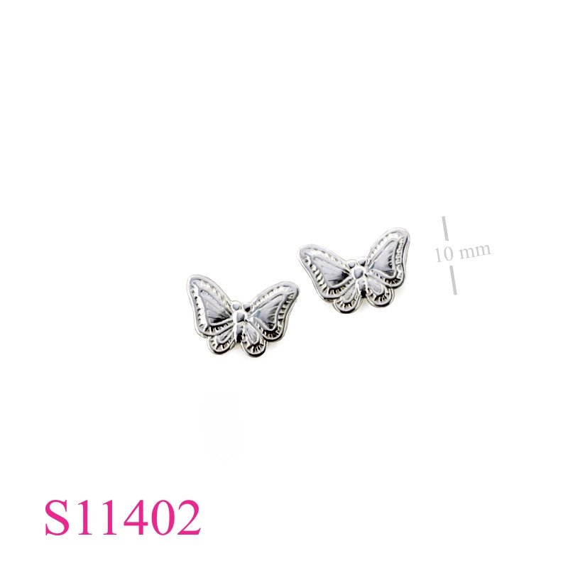 Earrings, butterfly.