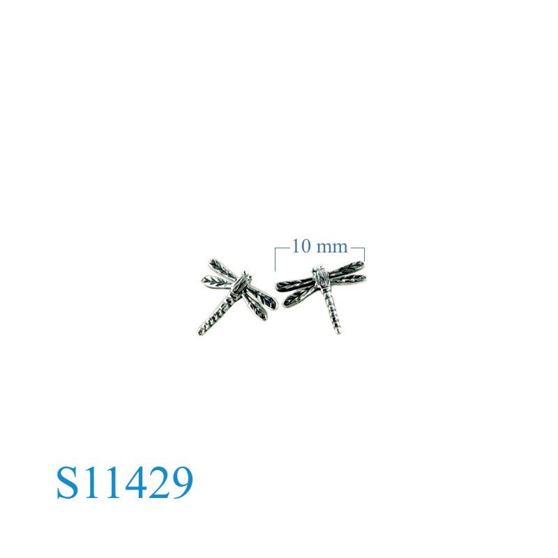Earrings, small dragonfly.
