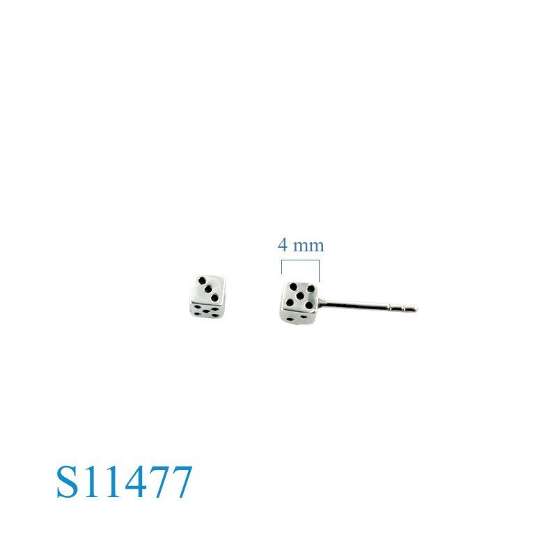 Earrings, 4mm die.