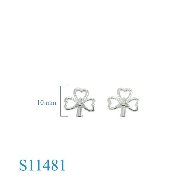 Celtic Earrings, Shamrock Earrings, cut out Shamrock and Trinity Celtic.