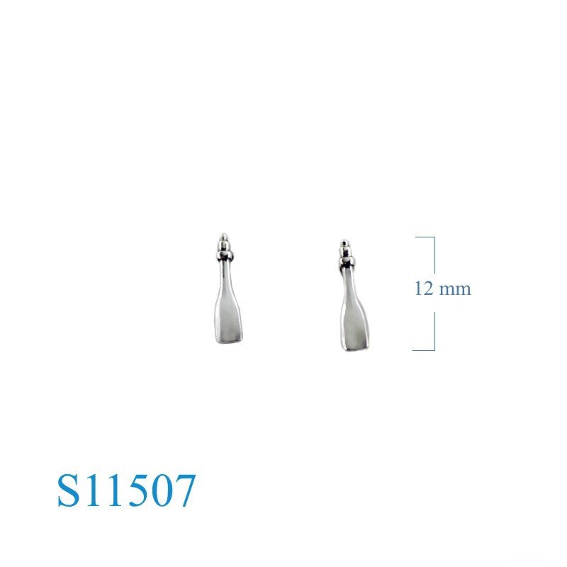 Earrings, small paddle.