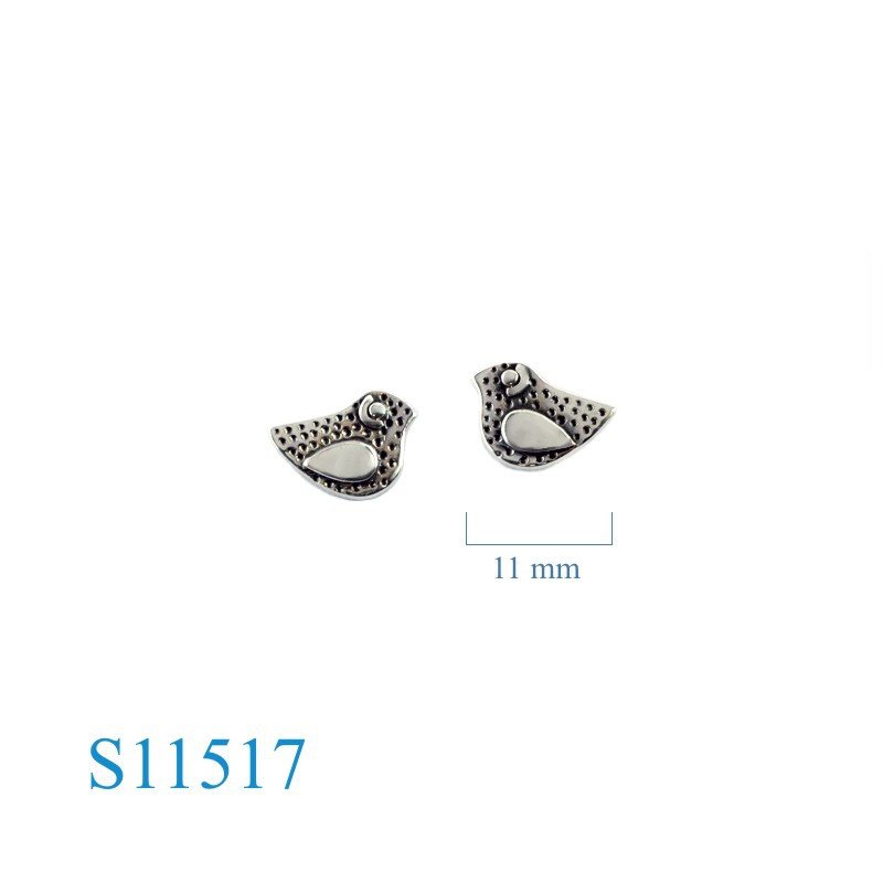 Earrings, dot pattern bied.