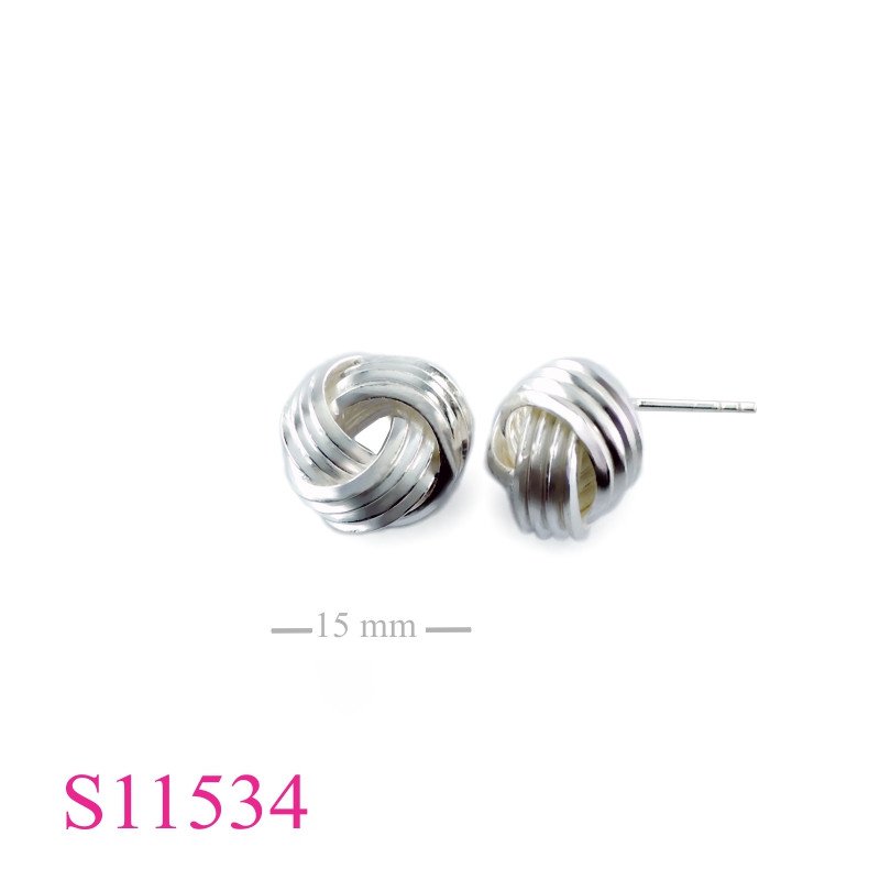 Earrings, 14mm square wires ball.