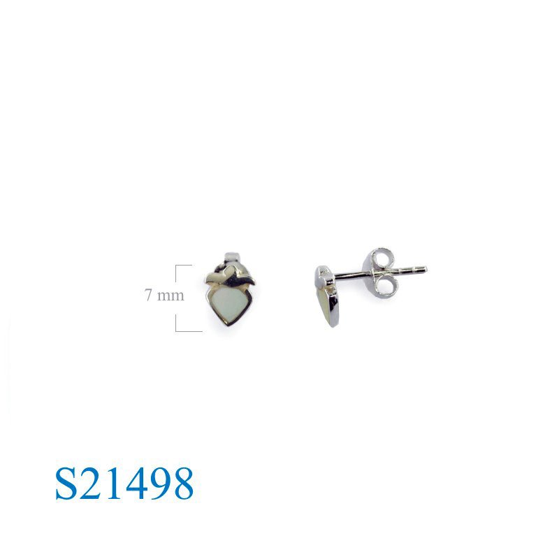 Earrings, strawberry.