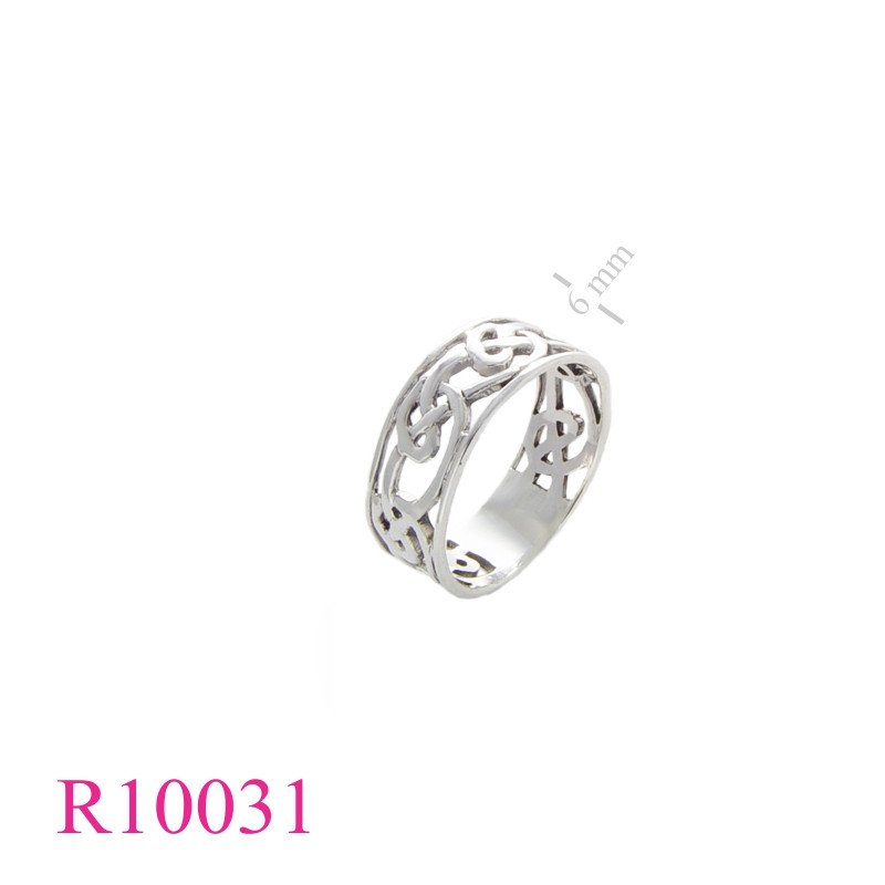 Ring, celtic cut out design.