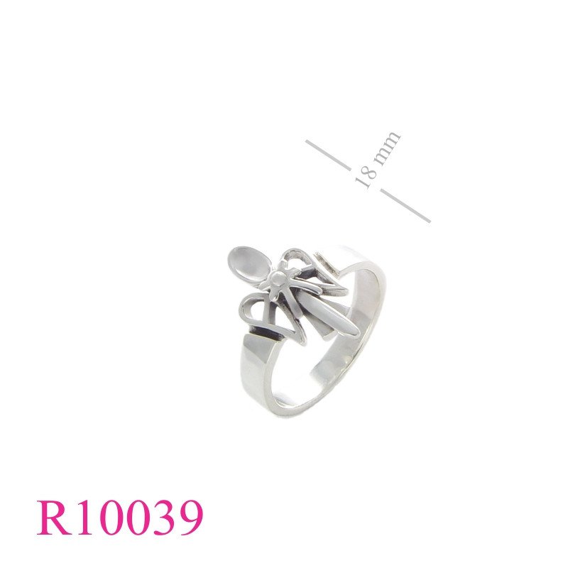 <p>Ring, spoon on wings.</p>