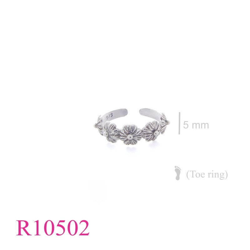 <p>Ring, toe, 5 flowers.</p>