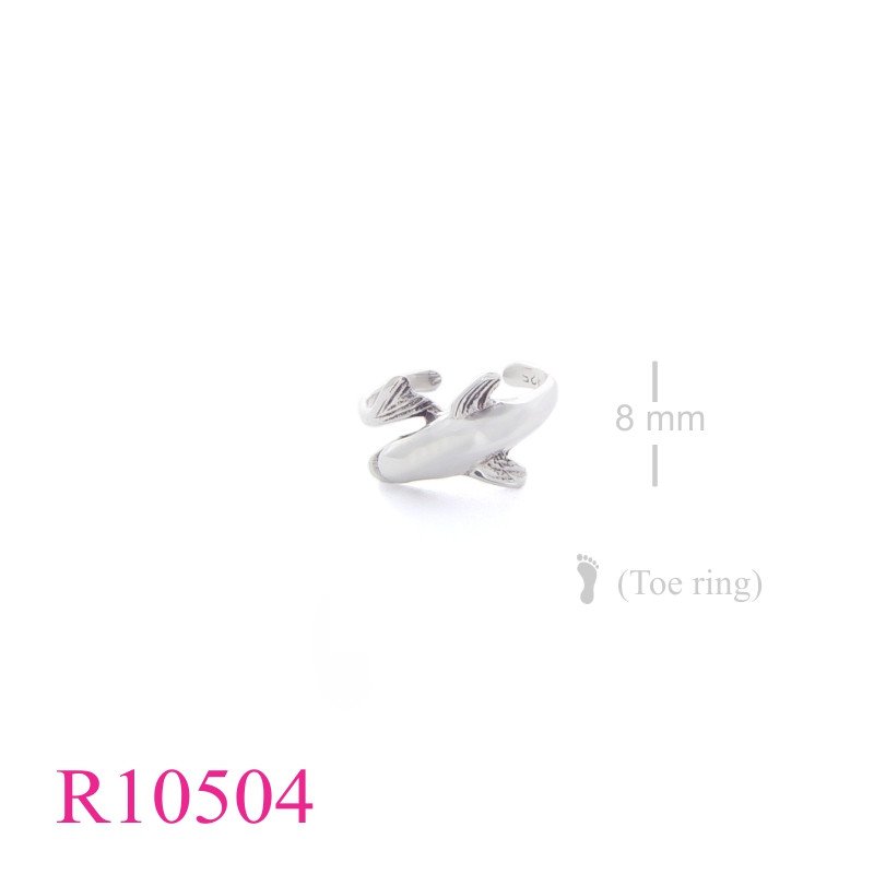 <p>Ring, toe, dolphin.</p>