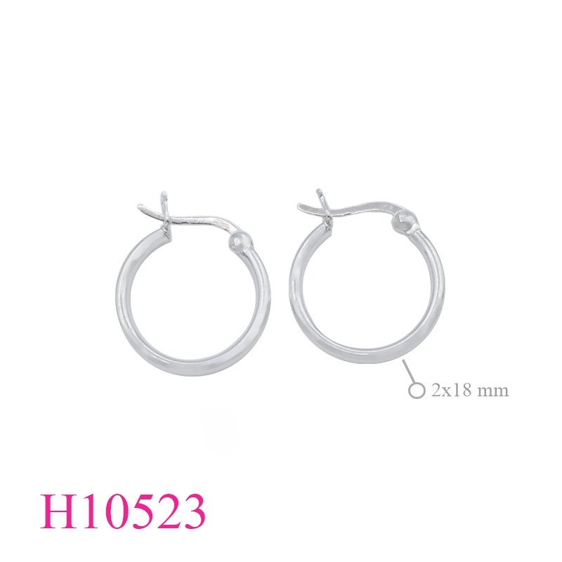 <p>Earrings, 2x16mm hoop click lock.</p>