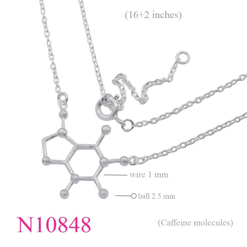 <p>Necklace, 16+2 inches chain and CAF molecule sign.</p>
