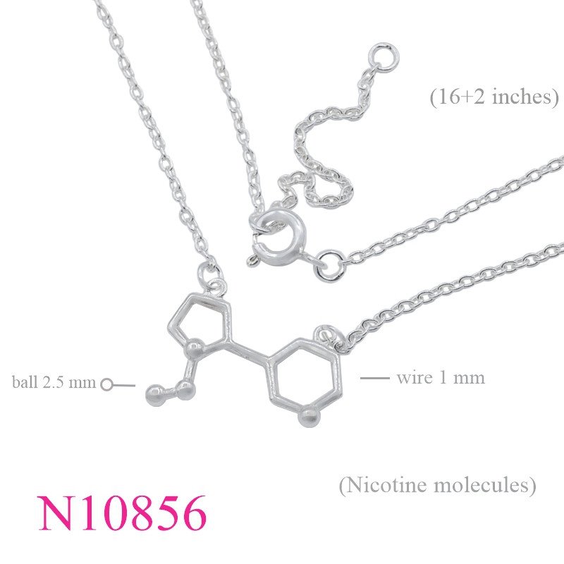 <p>Necklace, 16+2 inches chain and NIC molecule sign.</p>