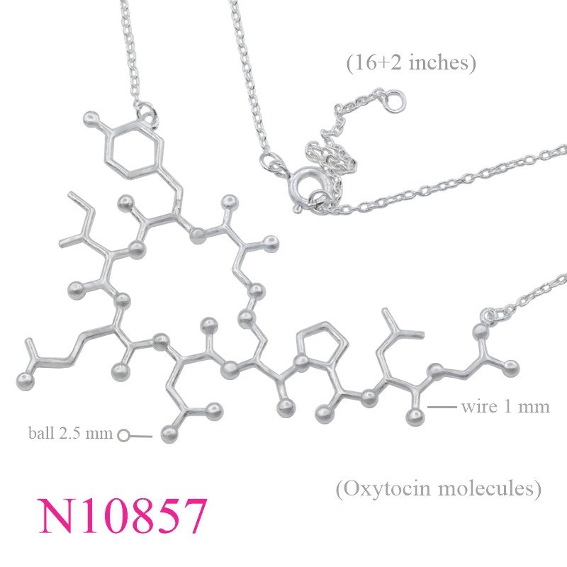 <p>Necklace, 16+2 inches chain and OXY molecule sign.</p>