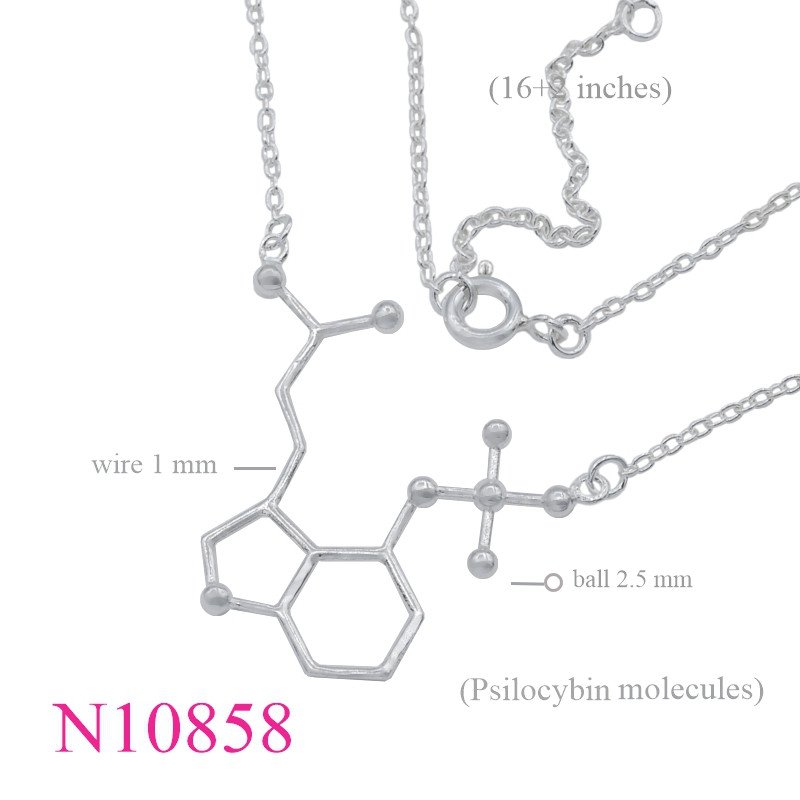<p>Necklace, 16+2 inches chain and PSI molecule sign.</p>