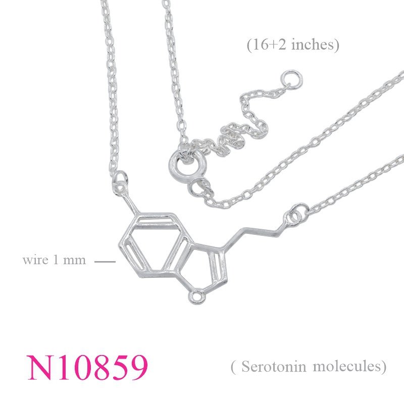 <p>Necklace, 16+2 inches chain and SER molecule sign.</p>