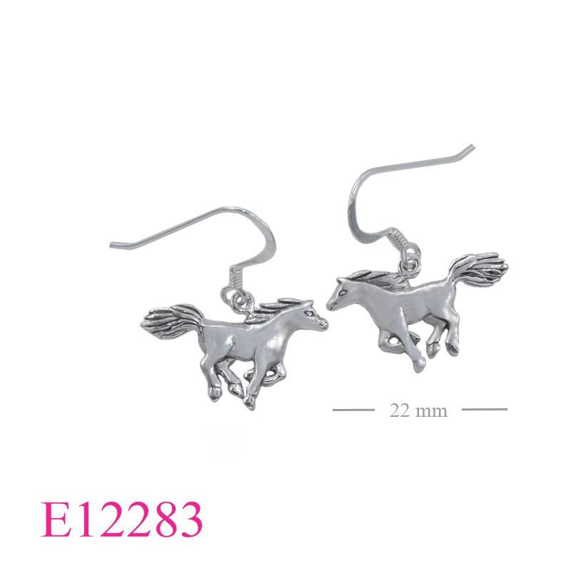 <p>Earrings, running horse.</p>